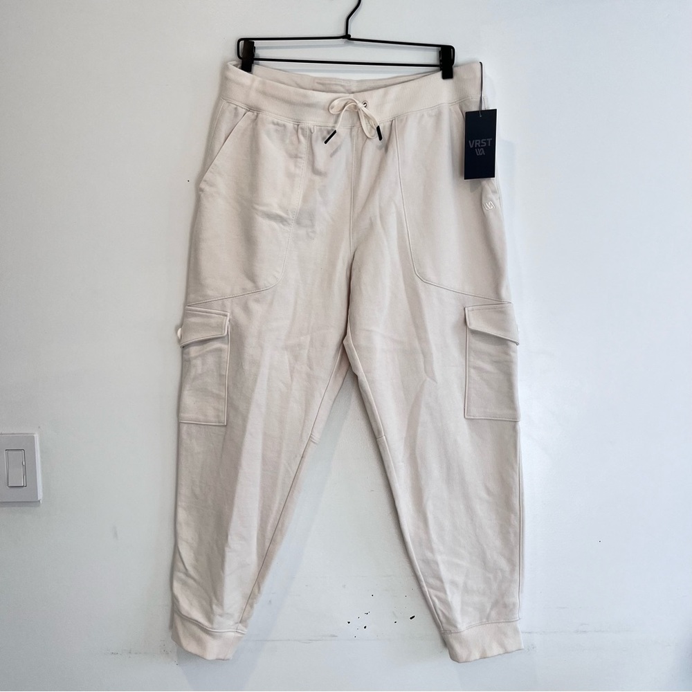 NEW VRST Commuter Jogger Dark Cloud Cover Cream Men’s Size Large